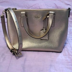 Rose Gold Kate Spade Purse w Removable Strap